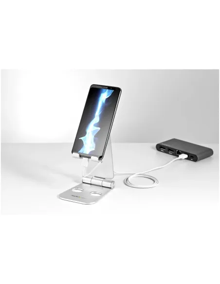 StarTech.com Base para Móvil y Tablet - Soporte Plegable Universal para Dispositivos Móviles - Base Plegable Ergonómica