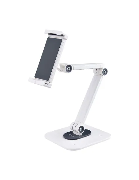 StarTech.com Soporte Ajustable de Sobremesa para Tablet - de Montaje en Pared - 1kg de Capacidad - Base Ergonómica Ajustable