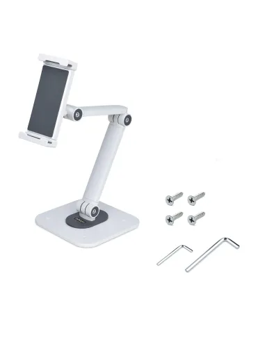 StarTech.com Soporte Ajustable de Sobremesa para Tablet - de Montaje en Pared - 1kg de Capacidad - Base Ergonómica Ajustable