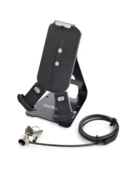 StarTech.com Soporte Seguro para Tablet con Cable de Seguridad con Candado K-Slot - Base para Tablets de 7,9 a 13 Pulgadas -