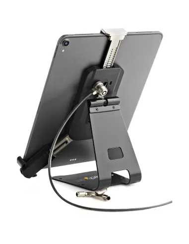 StarTech.com Soporte Seguro para Tablet con Cable de Seguridad con Candado K-Slot - Base para Tablets de 7,9 a 13 Pulgadas -