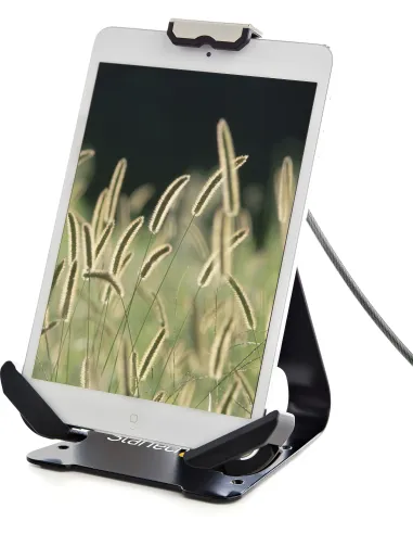 StarTech.com Soporte Seguro para Tablet con Cable de Seguridad con Candado K-Slot - Base para Tablets de 7,9 a 13 Pulgadas -