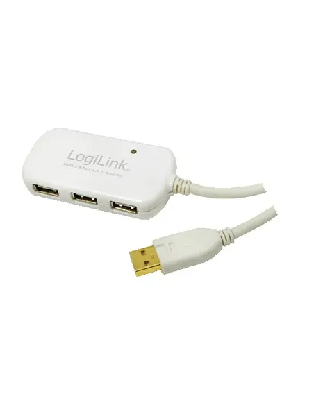 HUB 4 PUERTOS USB 2.0 LOGILINK UA0108 12METROS
