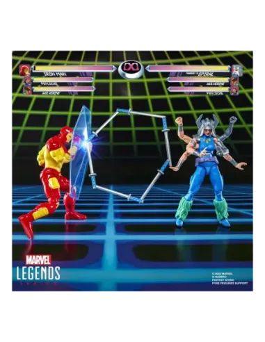 Figura hasbro marvel legends series iron man vs marvel's spiral