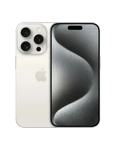 Telefono movil smartphone apple iphone 15 pro 5g - 256gb - 6.1 pulgadas blanco acondicionado