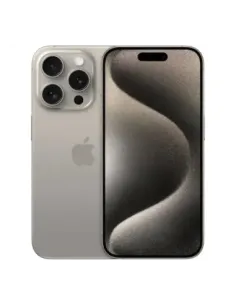 Telefono movil smartphone apple iphone 15 pro 5g - 256gb - 6.1 pulgadas titanium acondicionado