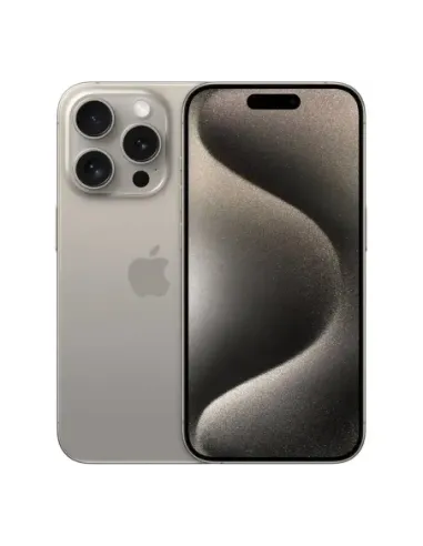 Telefono movil smartphone apple iphone 15 pro 5g - 256gb - 6.1 pulgadas titanium acondicionado