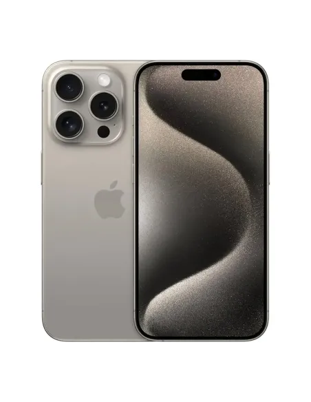 Telefono movil smartphone apple iphone 15 pro 5g - 256gb - 6.1 pulgadas titanium acondicionado