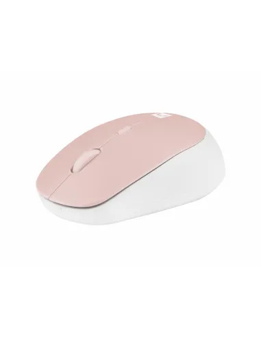 RATON NATEC HARRIER 2 OPTICO INALAMBRICO 1600DPI BLUETOOTH 5.1 ROSA/BLANCO