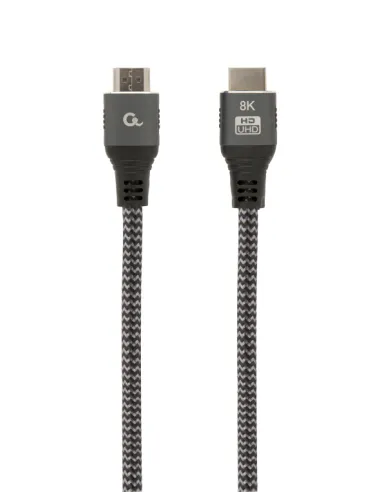 CABLE TRENZADO HDMI 2.1 8K 60HZ GEMBIRD SELECT PLUS SERIES CON ETHERNET 1M NEGRO