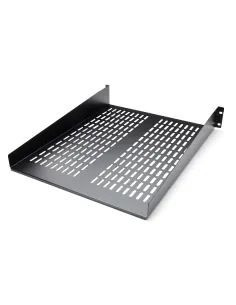 StarTech.com Bandeja para Rack 2U - Bandeja Ventilada Voladiza para Racks 19" de Equipos de Red - Acero de Servicio Pesado -