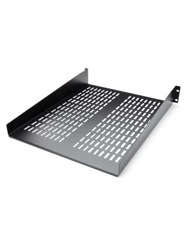 StarTech.com Bandeja para Rack 2U - Bandeja Ventilada Voladiza para Racks 19" de Equipos de Red - Acero de Servicio Pesado -