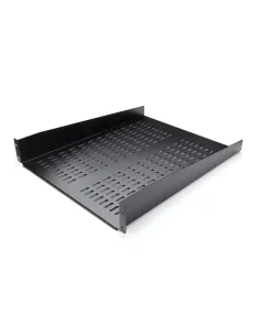 StarTech.com Bandeja para Rack 2U - Bandeja Ventilada Voladiza para Racks 19" de Equipos de Red - Acero de Servicio Pesado - 2