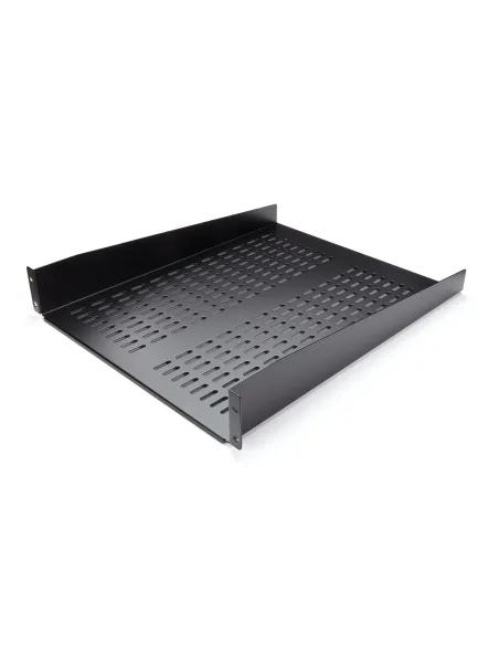 StarTech.com Bandeja para Rack 2U - Bandeja Ventilada Voladiza para Racks 19" de Equipos de Red - Acero de Servicio Pesado -