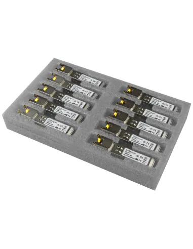 StarTech.com Paquete de 10 Módulos SFP Compatibles con Cisco GLC-T - 1000BASE-T - SFP a RJ45 Cat6   Cat5e - SFP Ethernet