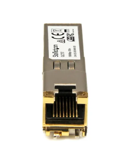 StarTech.com Paquete de 10 Módulos SFP Compatibles con Cisco GLC-T - 1000BASE-T - SFP a RJ45 Cat6   Cat5e - SFP Ethernet