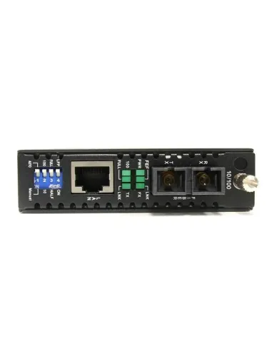 StarTech.com Conversor de Medios Ethernet 10 100 Mbps a Fibra Multi Modo Conector SC -2km