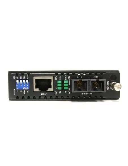 StarTech.com Conversor de Medios Ethernet 10 100 Mbps a Fibra Multi Modo Conector SC -2km