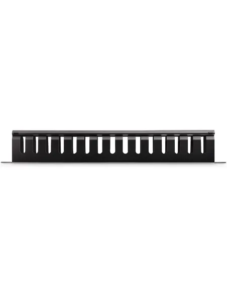 StarTech.com Panel Canaleta 1U de Gestión de Cables para Rack de Conductos Horizontales con Tapa - Conducto de Cables para Rack