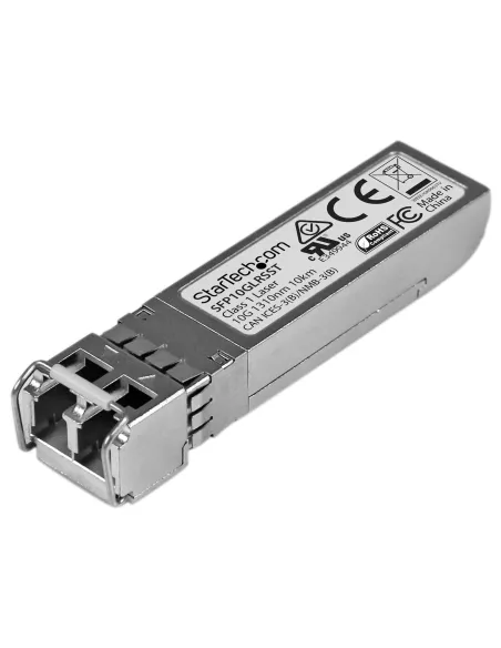 StarTech.com Módulo SFP+ Compatible con Cisco SFP-10G-LR-S - 10GBASE-LR - Fibra Monomodo 10GbE - SFP+ Ethernet Gigabit 10Gb -