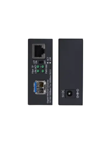StarTech.com Conversor de Medios de Fibra LC Monomodo Para Redes 10 100 1000Mbps - Gigabit Ethernet a Fibra - 20km - TAA