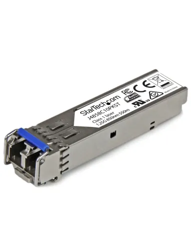 StarTech.com Paquete de 10 Módulos SFP Compatibles con HPE J4858C - 1000BASE-SX - Fibra Multimodo MMF de 1 GbE - SFP Ethernet