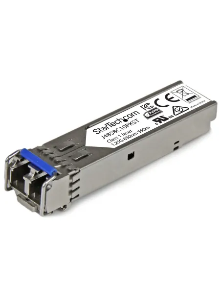 StarTech.com Paquete de 10 Módulos SFP Compatibles con HPE J4858C - 1000BASE-SX - Fibra Multimodo MMF de 1 GbE - SFP Ethernet