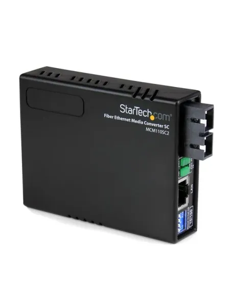 StarTech.com Conversor de Medios Ethernet RJ45 a Fibra Óptica Multimodo SC - 2Km