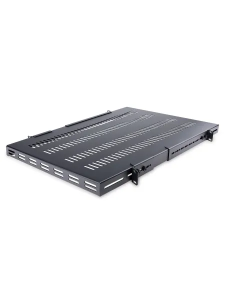 StarTech.com Estante Bandeja 1U Ventilada Ajustable para Montaje en Rack de Servidores - 150kg - de 19,5 a 38in (49,5 a 96,5cm)