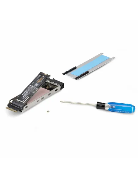 StarTech.com Tarjeta Rack Móvil de 2 Bahías para SSD NVMe M.2 a PCIe x8 - Requiere Bifurcación - Bahías de Intercambio en