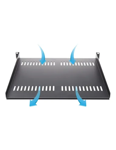 StarTech.com Bandeja Estante Ventilado de 1U para Armario Rack de Servidores de 19 Pulgadas - de 16 Pulgadas de Profundidad -