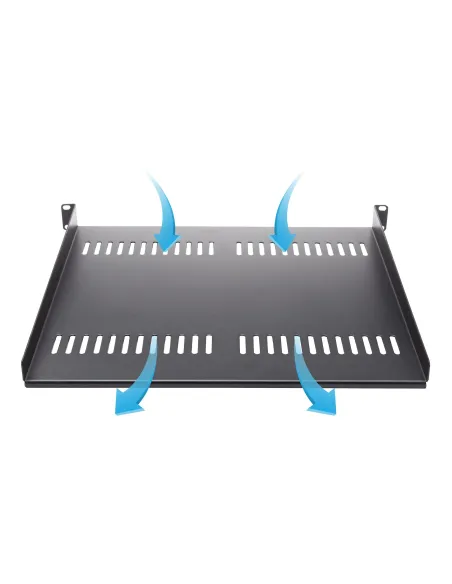 StarTech.com Bandeja Estante Ventilado de 1U para Armario Rack de Servidores de 19 Pulgadas - de 16 Pulgadas de Profundidad -