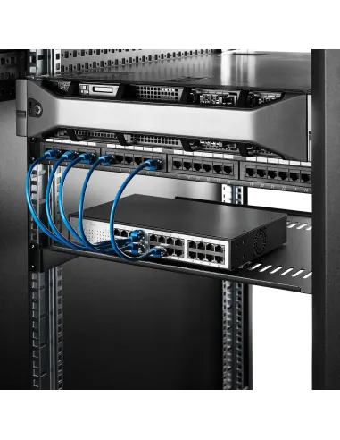 StarTech.com Bandeja Estante Ventilado de 1U para Armario Rack de Servidores de 19 Pulgadas - de 16 Pulgadas de Profundidad -