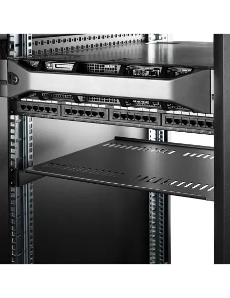 StarTech.com Bandeja Estante Ventilado de 1U para Armario Rack de Servidores de 19 Pulgadas - de 16 Pulgadas de Profundidad -