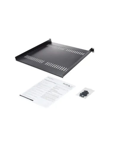StarTech.com Bandeja Estante Ventilado de 1U para Armario Rack de Servidores de 19 Pulgadas - de 16 Pulgadas de Profundidad -