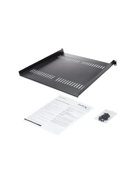 StarTech.com Bandeja Estante Ventilado de 1U para Armario Rack de Servidores de 19 Pulgadas - de 16 Pulgadas de Profundidad -