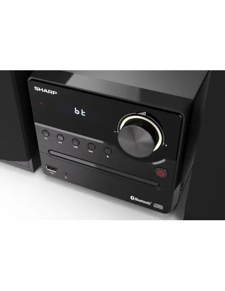 Sharp XL-B512(BK) sistema de audio para el hogar Microcadena de música para uso doméstico 45 W Negro