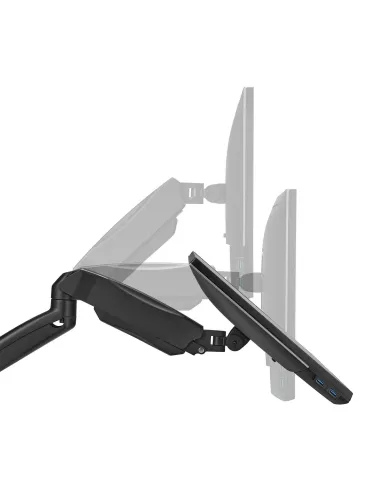 AISENS Soporte De Pared Pro Contrapeso Giratorio E Inclinable Para Monitor tv 9kg (3 Pivotes, 1 Brazo) De 17-32, Negro