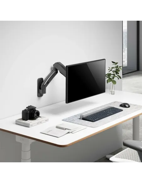 AISENS Soporte De Pared Pro Contrapeso Giratorio E Inclinable Para Monitor tv 9kg (3 Pivotes, 1 Brazo) De 17-32, Negro