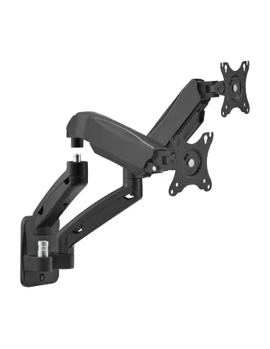 AISENS Soporte De Pared Pro Contrapeso Giratorio E Inclinable Para Monitor tv 9kg (3 Pivotes, 2 Brazos) De 17-32, Negro