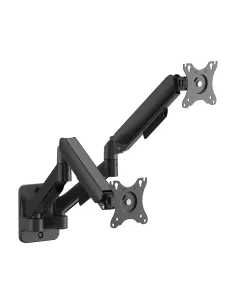 AISENS Soporte de pared Pro contrapeso giratorio e inclinable para monitor TV 9kg (3 pivotes, 2 brazos) de 17"-32", negro