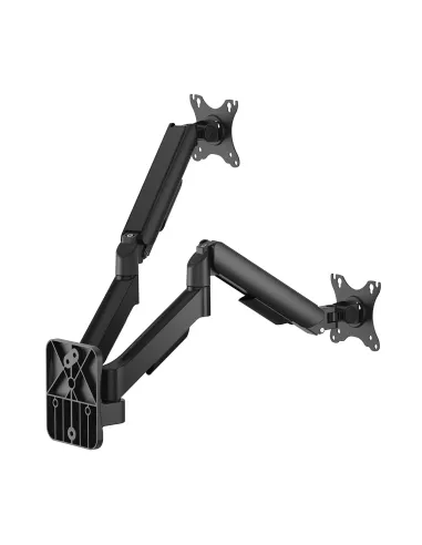 AISENS Soporte de pared Pro contrapeso giratorio e inclinable para monitor TV 9kg (3 pivotes, 2 brazos) de 17"-32", negro