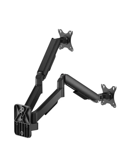 AISENS Soporte de pared Pro contrapeso giratorio e inclinable para monitor TV 9kg (3 pivotes, 2 brazos) de 17"-32", negro