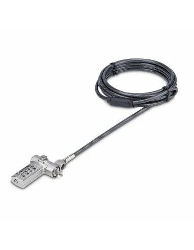 StarTech.com Cable Antirrobo Universal de Portátil de 2m - Candado de Seguridad para Portátil - Serializado - con Clave de