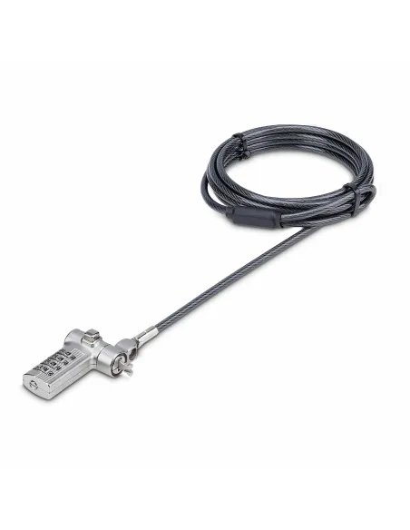 StarTech.com Cable Antirrobo Universal de Portátil de 2m - Candado de Seguridad para Portátil - Serializado - con Clave de