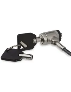 StarTech.com Cable de Acero Cubierto con Vinilo de 2m con Candado con Llave - Cable de Seguridad para Ordenadores de Sobremesa,