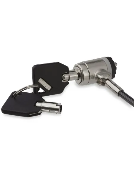 StarTech.com Cable de Acero Cubierto con Vinilo de 2m con Candado con Llave - Cable de Seguridad para Ordenadores de Sobremesa,
