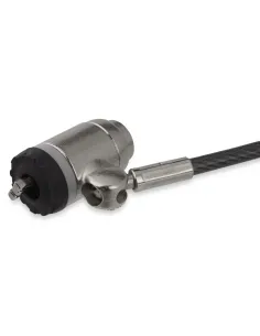 StarTech.com Cable de Acero Cubierto con Vinilo de 2m con Candado con Llave - Cable de Seguridad para Ordenadores de Sobremesa, 2