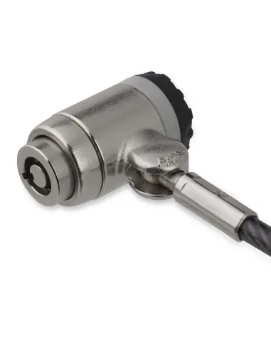 StarTech.com Cable de Acero Cubierto con Vinilo de 2m con Candado con Llave - Cable de Seguridad para Ordenadores de Sobremesa,