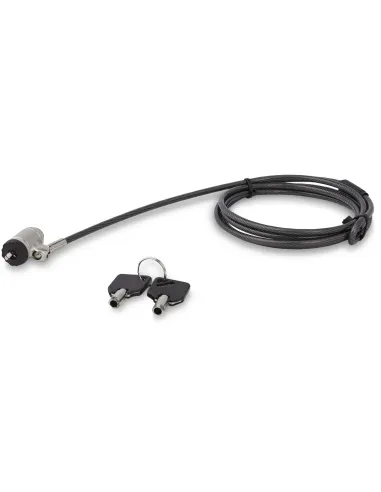 StarTech.com Cable de Acero Cubierto con Vinilo de 2m con Candado con Llave - Cable de Seguridad para Ordenadores de Sobremesa,